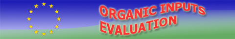 Organic Inputs Evaluation